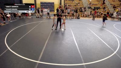 74 lbs Quarters - Rhett Gimnick, WI vs Eliace Majka, CO