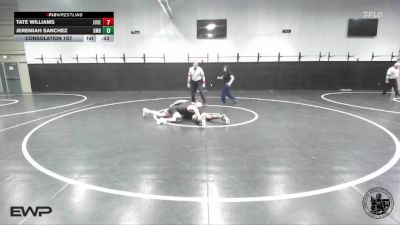 157 lbs Consolation 1st - Tate Williams, Junipero Serra vs Jeremiah Sanchez, Grace M Davis