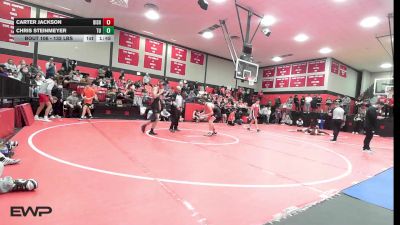 132 lbs Round Of 32 - Carter Jackson, Bishop Kelley vs Chris Steinmeyer, Tulsa Union
