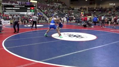 5A 175 lbs Quarterfinal - Mason Hill, Mountain Home vs Joseph Newman, Lakeside