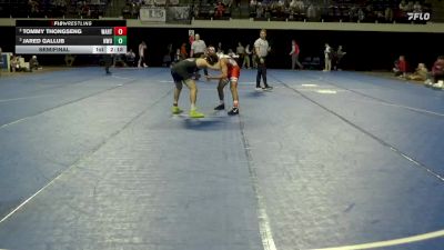 141 lbs Semifinal - Jared Gallub, Nebraska Wesleyan vs Tommy Thongseng, Wartburg