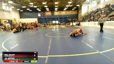 132 lbs Round 7 (8 Team) - Jay Brown, Panhandle Gator Dogs vs Neil Gilady, Cowboys WC