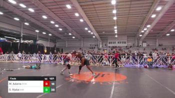 185 lbs Final - Mahalia Adams, 5forty Lady Brawlers vs Sierra Ripka, Misfits Girls Wrestling