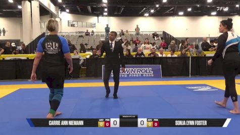 Sonja Lynn Foster vs Carrie Ann Niemann 2025 World IBJJF Jiu-Jitsu No-Gi Championship