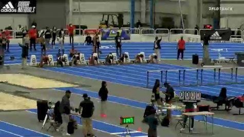 High School Boys' 60m Hurdles Championship, Round 2 Heat 2