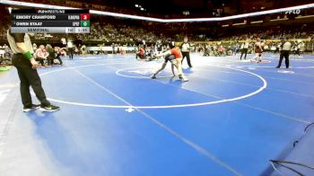 150 Class 1 lbs Semifinal - Owen Staat, St. Pius X (Festus) vs Emory Crawford, El Dorado Springs