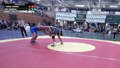 190 lbs Cons. Round 3 - Eric Madrigal, Newport Harbor vs Angel Cossino, Orange Glen
