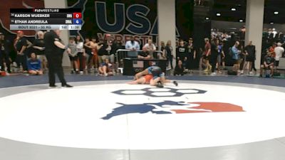 55 kg Cons. Rd Of 32 - Karson Wuebker, Sebolt Wrestling Academy vs Ethan Andreula, Savage Wrestling Academy LlC
