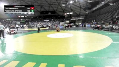 Girls 3A 140 lbs Cons. Round 5 - Jenahvive Stevens, Timberline (Girls ...