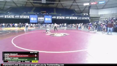 74 lbs Champ. Round 2 - Knox Peasley, Inland Northwest Wrestling Training Center vs Garrett Fazio, Gig Harbor Grizzlies Wrestling Club