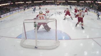 Mathieu Plante Fires A Shot Off While Falling To Give Shawinigan Lead