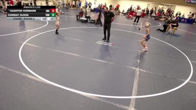 10U - 63 lbs Champ. Round 2 - Alex VanHal, NRHEG Panther Youth Wrestling Club vs Phillip Yang-Elson, Summit Wrestling Academy