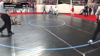 65_B lbs Round Of 32 - Blake Proctor, Norwin vs River Martin, Connellsville