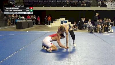 174 lbs Cons. Round 3 - Jace Nelson-Brown, Cornell College vs Jason Hermann, Central