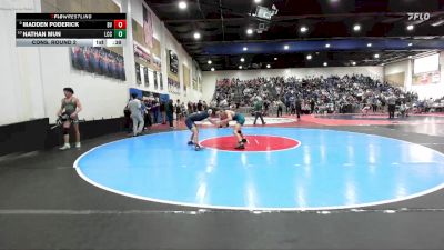 157 Boys Cons. Round 2 - Nathan Mun, La Costa Canyon vs Madden Poderick, Bonita Vista