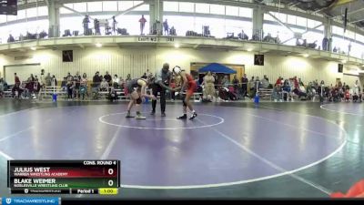 97 lbs Cons. Round 4 - Blake Weimer, Noblesville Wrestling Club vs Julius West, Warren Wrestling Academy