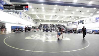 138 lbs Quarterfinal - Maysa Brown, Unattached vs Dalila Preciado, Cerritos College