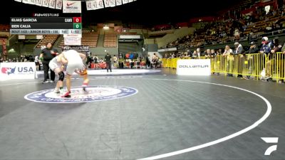 Junior Boys - 150 lbs Champ. Round 2 - Elias Garcia, Calaveras Wrestling vs Ben Calia