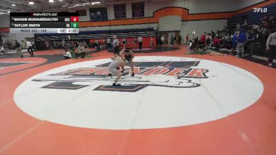 149 lbs Semifinal - Maksim Mukhamedaliyev, University Of Chicago vs Taylor Smith, Roanoke