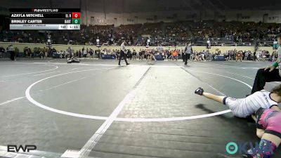 51 lbs Semifinal - Azayla Mitchell, El Reno Wrestling Club vs Brinley Carter, Bartlesville Wrestling Club