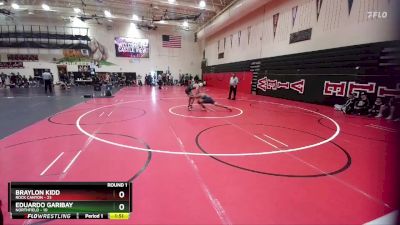 150 lbs Round 1 (4 Team) - Braylon Kidd, Rock Canyon vs Eduardo Garibay, Northfield