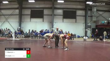 Consolation - Daniel Sblendorio, Rhode Island College vs Anders Klasss, Trinity