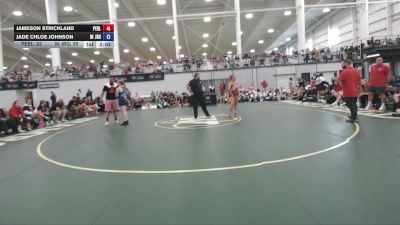 145 lbs Jameson Strickland, Pennsylvania Blue vs Jade Chloe Johnson, Indiana