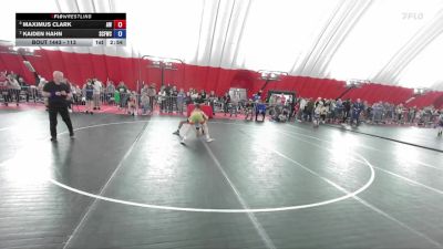 113 lbs Cons. Semi - Maximus Clark, Aviators Wrestling vs Kaiden Hahn, St. Croix Falls Wrestling Club