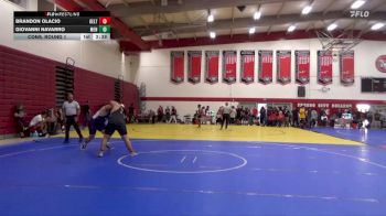 285 lbs Cons. Round 1 - Giovanni Navarro, Menlo NWCA vs Brandon Olacio, San Joaquin Delta