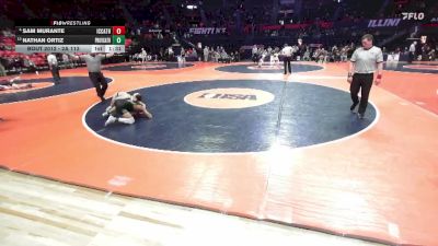 2A 113 lbs Champ. Round 1 - Nathan Ortiz, New Lenox (Providence Catholic) vs Sam Murante, Elmhurst (IC Catholic)