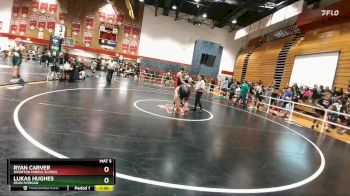 160 lbs Round 3 - Ryan Carver, Riverton Middle School vs Lukas Hughes, Dean Morgan