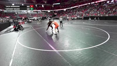 215 lbs Cons. Quarters - Zach Winnekens, Kaukauna vs Anthony Wilson, Kenosha Bradford