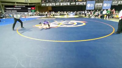 Girls 3A 120 lbs Semifinal - Olivia Engel, Kelso (Girls) vs Hannah Baldock, Edmonds-Woodway (Girls)