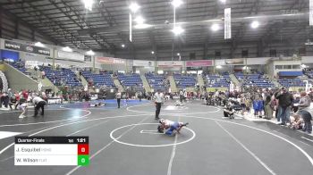 62 lbs Quarterfinal - Jeremiah Esquibel, Pomona Elite vs Weston Wilson, Flathead WC