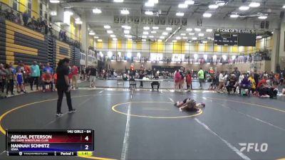 84 lbs Round 2 - Abigail Peterson, Big Game Wrestling Club vs Hannah Schmitz, Iowa