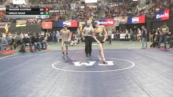 AA - 126 lbs Champ. Round 1 - Braeden Kaufman, Helena Capital vs Amelio Najar, Billings West