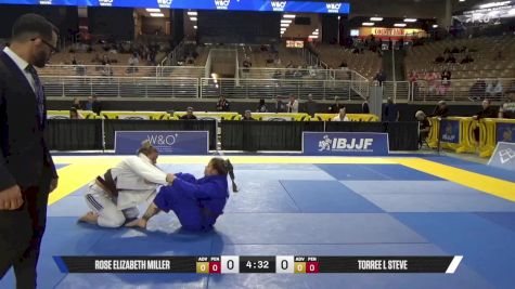 Torree L Steve vs Rose Elizabeth Miller 2025 Pan Jiu Jitsu IBJJF Championship