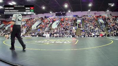 175 lbs Quarterfinals (8 Team) - Liam Leeke, Whitehall HS vs Owen Prowdley, Lakewood HS