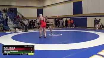 285 lbs Cons. Round 2 - Ryan Higgins, Bridgewater State vs Oliver Donahue, Castleton