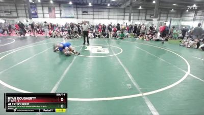 132 lbs Placement (4 Team) - Ryan Dougherty, D1 ELITE vs Alex Soukup, NORTH CAROLINA WRESTLING FACTORY - BLUE