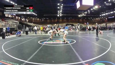 120 lbs Champ. Round 2 - Brock Glover, Jesuit vs Everett Stephens, Aubrey Rogers
