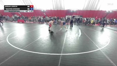 138 lbs Quarterfinal - Jordan Lisiecki, Askren Wrestling Academy vs Maxton Stevens, Sarbacker Wrestling Academy