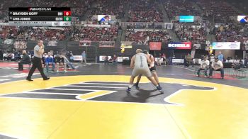 AA - 215 lbs Cons. Round 1 - Brayden Goff, Billings West vs Che Jones, Billings Skyview