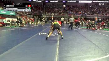 3A-126 lbs Champ. Round 1 - Grahm Burkert, Cedar Rapids Kennedy vs Aiden Kirk, Prairie, Cedar Rapids
