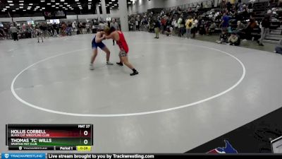 190 lbs Cons. Round 2 - Thomas `tc` Wills, Spartan Mat Club vs Hollis Corbell, Black Cat Wrestling Club