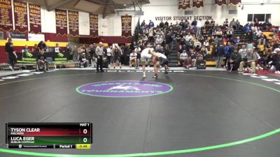 165 lbs Cons. Round 3 - Tyson Clear, Malvern vs Luca Eger, Dublin Coffman