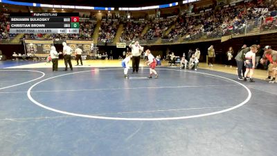 110 lbs Consy 1 - Benjamin Sulkosky, Marion Center vs Christian Brown, Union City