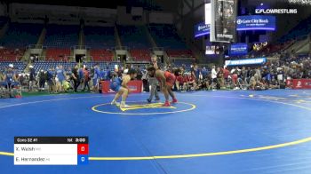 220 lbs Cons 32 #1 - Xavier Walsh, Missouri vs Eric Hernandez, Michigan