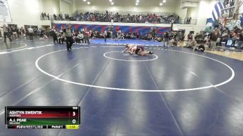 190 lbs Champ. Round 1 - A.J. Peak, Kellogg vs Ashtyn Swentik, Hanford