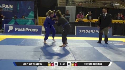 Felice Ann Baughman vs Ashley May Villanueva 2025 Pan Jiu Jitsu IBJJF Championship